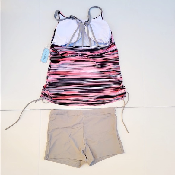 Yonique Strappy Tankini Swimsuits for Women with Shorts Size XL - Picture 7 of 9
